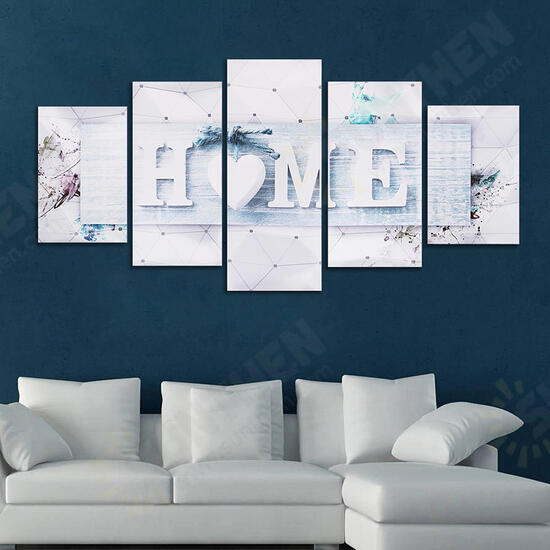 5 Pcs Unframed Canvas Art Print Paintings Picture Home Modern Wall Hanging Decor