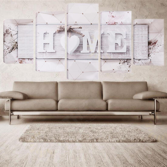 5 Pcs Unframed Canvas Art Print Paintings Picture Home Modern Wall Hanging Decor