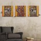 50x50cm 3Pcs Combination DIY Frameless Painting PAG Abstract Characters Figure Paintings Figure Picture Wall