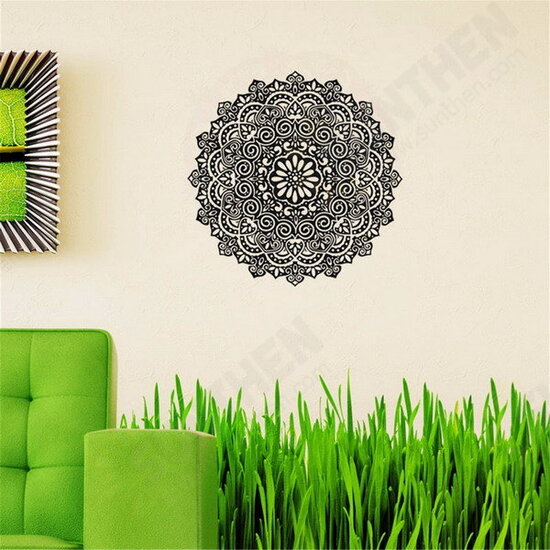 59X59CM Removable Mandala Flower Wall Stickers Vinyl Mandala Pattern PVC Wall Stickers