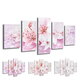 5PCS Frameless Canvas Paintings Lilies Art Paint for Home Wall Decoration