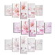 5PCS Frameless Canvas Paintings Lilies Art Paint for Home Wall Decoration