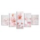 5PCS Frameless Canvas Paintings Lilies Art Paint for Home Wall Decoration