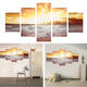 5Pcs Frameless Modern Oil Paintings Landscape Art Canvas Picture Home Wall Decor