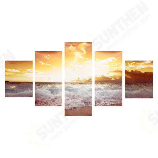 5Pcs Frameless Modern Oil Paintings Landscape Art Canvas Picture Home Wall Decor