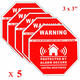 5Pcs Home Alarm Security Stickers Decals Signs for Window Doors 5Pcs Home Alarm Security Stickers Decals Signs for Window Doors