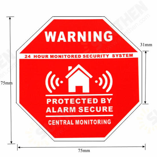 5Pcs Home Alarm Security Stickers Decals Signs for Window Doors 5Pcs Home Alarm Security Stickers Decals Signs for Window Doors
