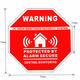 5Pcs Home Alarm Security Stickers Decals Signs for Window Doors