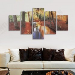 5Pcs Modern Autumn Forest Canvas Print Paintings Poster Wall Art Picture Home Decor Unframed 5Pcs Modern Autumn Forest Canvas Print Paintings Poster Wall Art Picture Home Decor Unframed