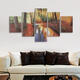 5Pcs Modern Autumn Forest Canvas Print Paintings Poster Wall Art Picture Home Decor Unframed