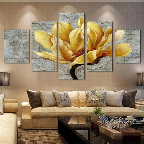 5Pcs Unframed Modern Art Oil Paintings Print Canvas Picture Home Wall Room Decor