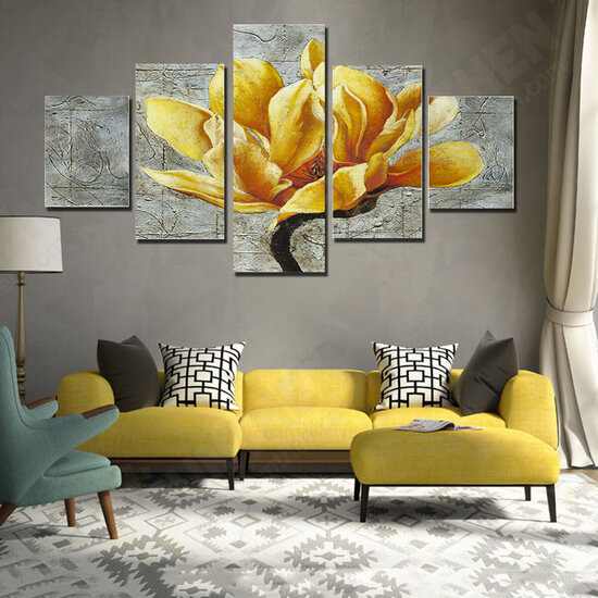 5Pcs Unframed Modern Art Oil Paintings Print Canvas Picture Home Wall Room Decor