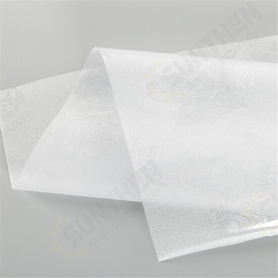 60 x 200cm Waterproof PVC Frosted Glass Window Film Cover Window Privacy Bedroom Bathroom Self Adhesive Decorative Stickers