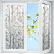 60 x 200cm Waterproof PVC Frosted Glass Window Film Cover Window Privacy Bedroom Bathroom Self Adhesive Decorative Stickers