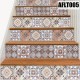 6PCS Stair Step Decals Stickers Stair Riser Decals Tile Backsplash Contact Paper