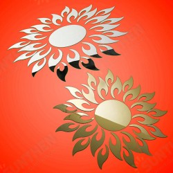 Acrylic 3D Sunflower Mirror Effect Wall Sticker Decal Acrylic 3D Sunflower Mirror Effect Wall Sticker Decal
