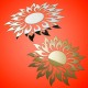 Acrylic 3D Sunflower Mirror Effect Wall Sticker Decal Acrylic 3D Sunflower Mirror Effect Wall Sticker Decal