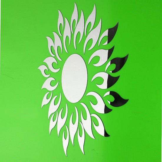 Acrylic 3D Sunflower Mirror Effect Wall Sticker Decal