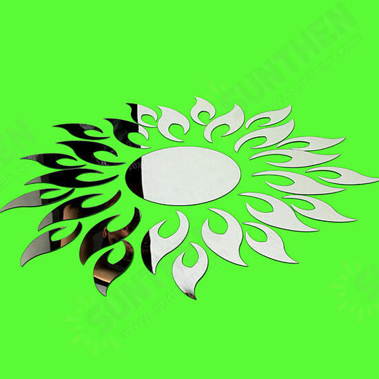 Acrylic 3D Sunflower Mirror Effect Wall Sticker Decal Acrylic 3D Sunflower Mirror Effect Wall Sticker Decal