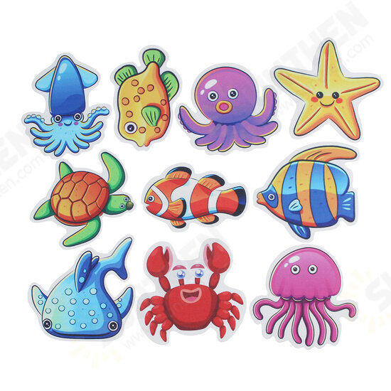 Anti-Slip Bathtub Stickers Baby Shower Waterproof Sticker Ocean Fish Non-skid Adhesive Bathroom Decor