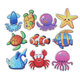 Anti-Slip Bathtub Stickers Baby Shower Waterproof Sticker Ocean Fish Non-skid Adhesive Bathroom Decor