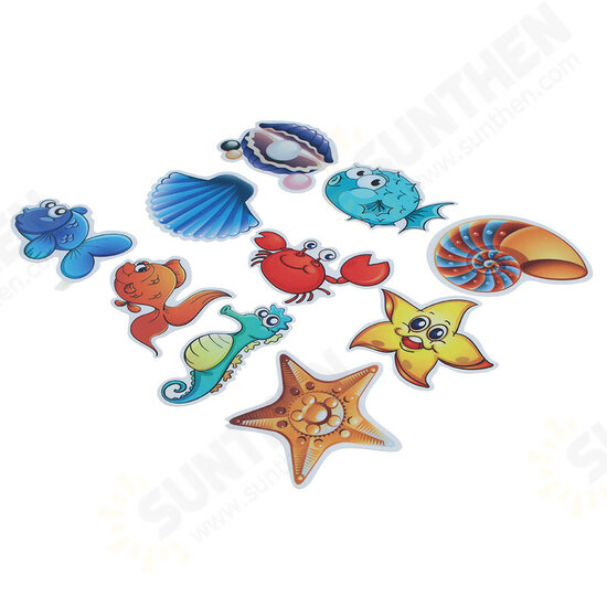 Anti-Slip Bathtub Stickers Baby Shower Waterproof Sticker Ocean Fish Non-skid Adhesive Bathroom Decor