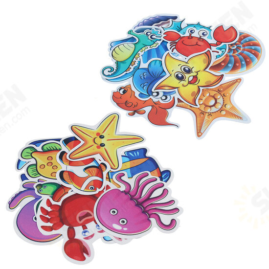 Anti-Slip Bathtub Stickers Baby Shower Waterproof Sticker Ocean Fish Non-skid Adhesive Bathroom Decor