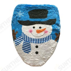 Bathroom Christmas Snowman Toilet Seat Cover Happy Santa Closestool Decorations Bathroom Christmas Snowman Toilet Seat Cover Happy Santa Closestool Decorations