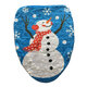 Bathroom Christmas Snowman Toilet Seat Cover Happy Santa Closestool Decorations