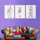 Bedroom Bedside Hanging Paintings Print Children Room Frameless Wall Art Pictures