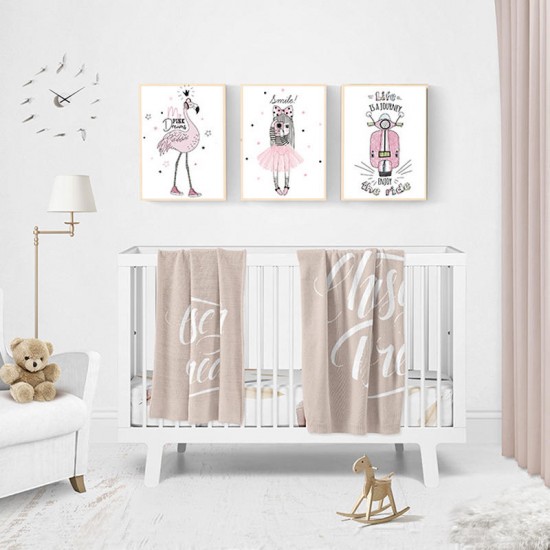 Bedroom Bedside Hanging Paintings Print Children Room Frameless Wall Art Pictures