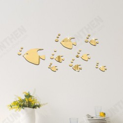 Bubble Fish Wall Sticker Ocean Fish Mirror Sticker Self Adhesive Acrylic Mirror Wall Sticker Suitable for Children's Room Kindergarten Bubble Fish Wall Sticker Ocean Fish Mirror Sticker Self Adhesive Acrylic Mirror Wall Sticker Suitable for Children's Room Kindergarten