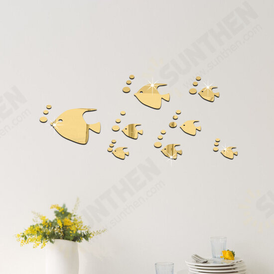 Bubble Fish Wall Sticker Ocean Fish Mirror Sticker Self Adhesive Acrylic Mirror Wall Sticker Suitable for Children's Room Kindergarten Bubble Fish Wall Sticker Ocean Fish Mirror Sticker Self Adhesive Acrylic Mirror Wall Sticker Suitable for Children's Room Kindergarten