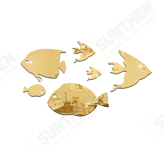 Bubble Fish Wall Sticker Ocean Fish Mirror Sticker Self Adhesive Acrylic Mirror Wall Sticker Suitable for Children's Room Kindergarten Bubble Fish Wall Sticker Ocean Fish Mirror Sticker Self Adhesive Acrylic Mirror Wall Sticker Suitable for Children's Room Kindergarten