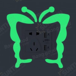 Butterfly Creative Luminous Switch Sticker Removable Glow In The Dark Wall Decal Home Decor Butterfly Creative Luminous Switch Sticker Removable Glow In The Dark Wall Decal Home Decor