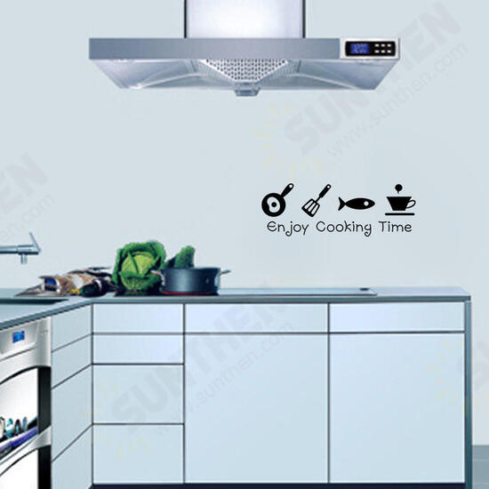 Cartoon Enjoy Cooking Time Kitchen Wall Sticker PVC Mural Art Decals Stickers Background Home Decor Cartoon Enjoy Cooking Time Kitchen Wall Sticker PVC Mural Art Decals Stickers Background Home Decor