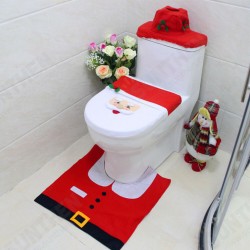 Christmas BH227 Reindeer Toilet Seat Cover Happy Santa Closestool Decorations Rug Set Christmas BH227 Reindeer Toilet Seat Cover Happy Santa Closestool Decorations Rug Set