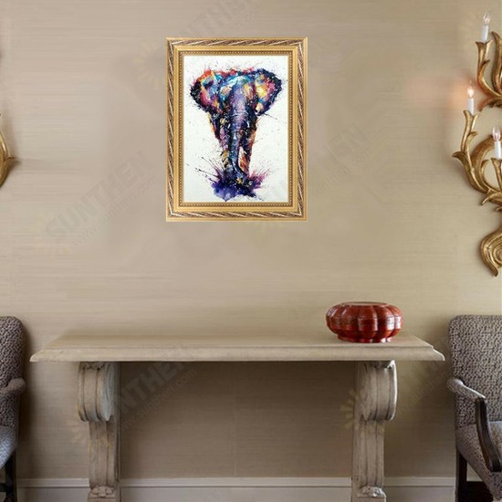 Colourful Elephant 5D Diamond Painting Embroidery Cross-stitch Wall Decor