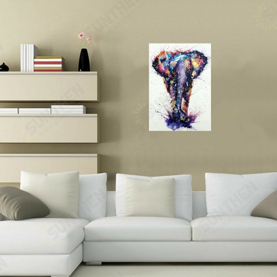 Colourful Elephant 5D Diamond Painting Embroidery Cross-stitch Wall Decor