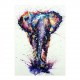 Colourful Elephant 5D Diamond Painting Embroidery Cross-stitch Wall Decor