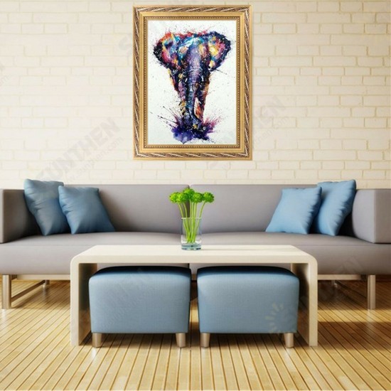 Colourful Elephant 5D Diamond Painting Embroidery Cross-stitch Wall Decor