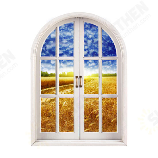 Cornfield View PAG 3D Artificial Window 3D Wall Decals Room Stickers Home Wall Decor Gift Cornfield View PAG 3D Artificial Window 3D Wall Decals Room Stickers Home Wall Decor Gift