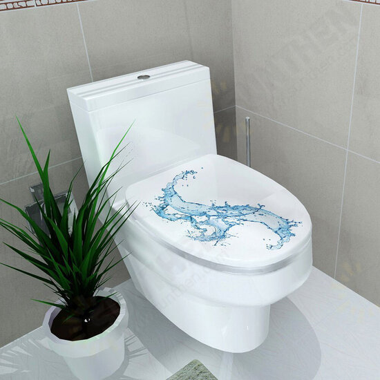 Creative 3D Toilet Seat Wall Sticker Art Wallpaper Removable Bathroom Decals Home Decor