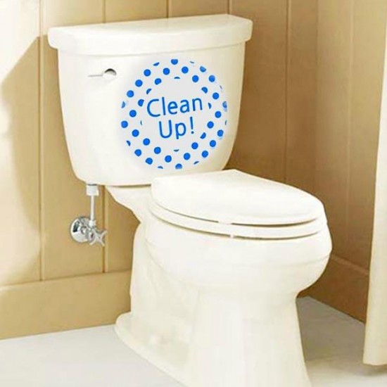 Creative DIY Waterproof Toilet Sticker Bathroom Wall Stickers
