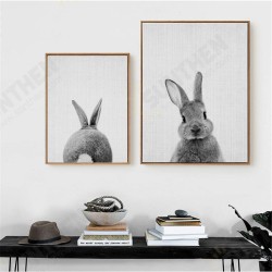 Cute Rabbit Canvas Wall Art Poster Animal Print Paintings Baby Nursery Room Cute Rabbit Canvas Wall Art Poster Animal Print Paintings Baby Nursery Room