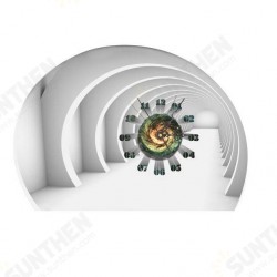 DIY Decal Clock Tunnel 3D Wall Stickers Clock 3D Art Wall Clock Home Decor DIY Decal Clock Tunnel 3D Wall Stickers Clock 3D Art Wall Clock Home Decor
