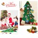 DIY Felt Christmas Tree with Glitter Ornaments Freely Paste Wall Hanging Christmas Trees Christmas Decorations Felt New Year Gift DIY Christmas Tree Kit