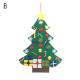 DIY Felt Christmas Tree with Glitter Ornaments Freely Paste Wall Hanging Christmas Trees Christmas Decorations Felt New Year Gift DIY Christmas Tree Kit