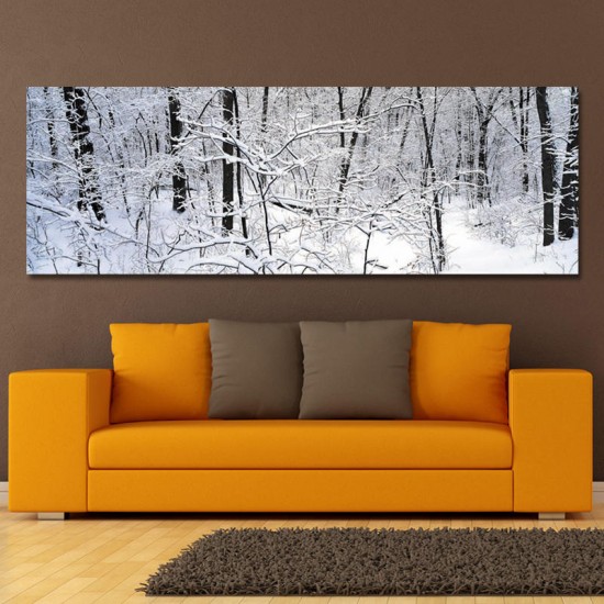 10494 Single Spray Oil Paintings Photography Forest Snow Scene Painting Wall Art For Home Decoration Paintings