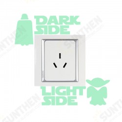Creative Movie Roles Sumurai Light Luminous Stickers PVC Removable Home Room Decorative Wall Switch Decor Sticker  Creative Movie Roles Sumurai Light Luminous Stickers PVC Removable Home Room Decorative Wall Switch Decor Sticker